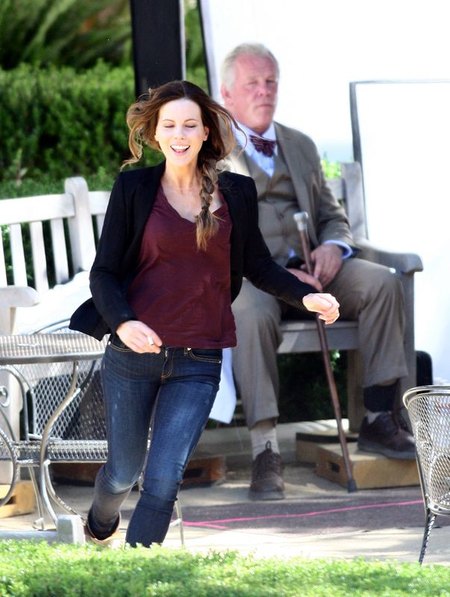Kate Beckinsale i Nick Nolte na planie nowego filmu FOTO Kate Beckinsale i Nick Nolte na planie nowego filmu FOTO