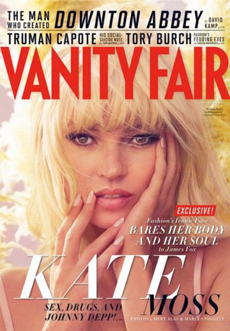Kate Moss w Vanity Fair - piękna, blond, wspomina Deppa