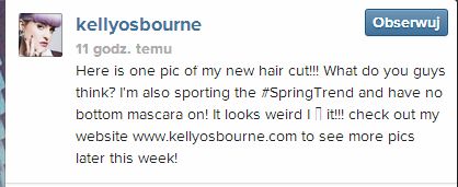 Kelly Osbourne w nowej fryzurze i bez makijażu (FOTO)