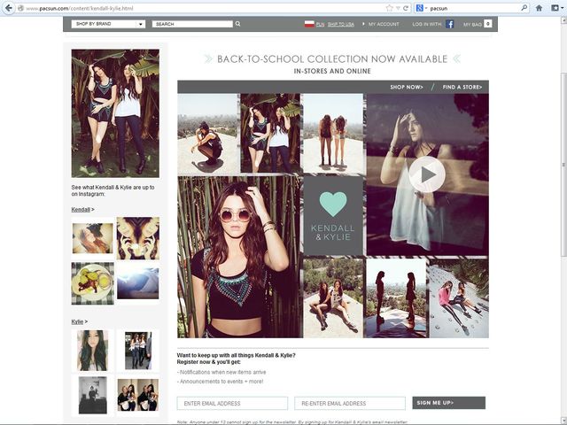 Kendall i Kylie Jenner promują swoją linię ubrań(FOTO+VIDEO)