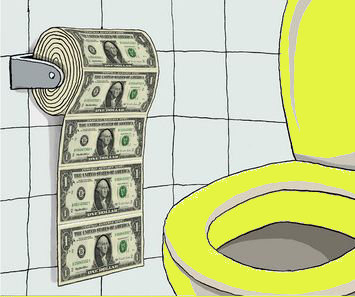 Kim Kardashian i Kanye West kupili złote muszle klozetowe