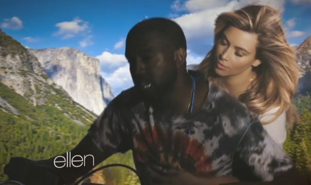 Naga Kim Kardashian w teledysku Kanye Westa