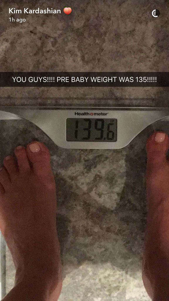 Ile waży Kim Kardashian 4 miesiące po urodzeniu syna?