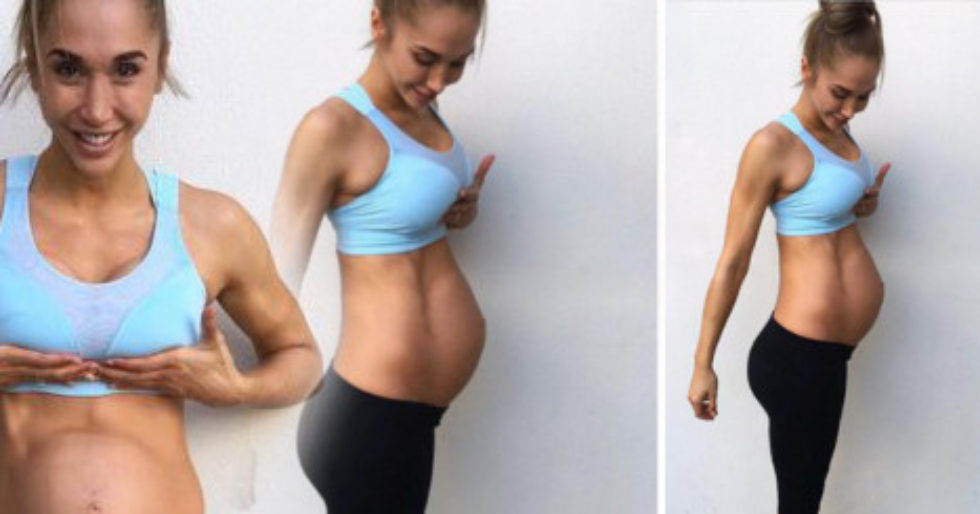 Coo? Ta modelka fitness jest w ósmym miesiącu ciąży? (Inst) Coo? Ta modelka fitness jest w ósmym miesiącu ciąży? (Inst)