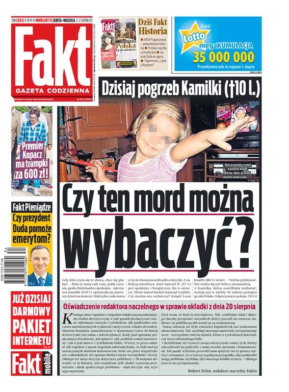 Fakt oburzony trampek premier Ewy Kopacz Fakt oburzony trampek premier Ewy Kopacz