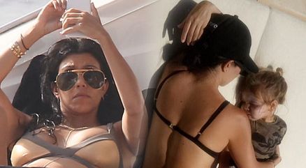 Kourtney Kardashian pokazała ZA DUŻO przy dzieciach?