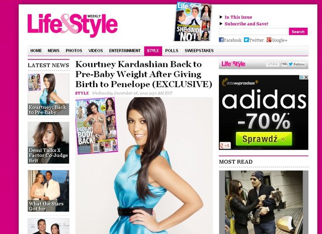 Kourtney Kardashian nosi rozmiar 32 (FOTO)