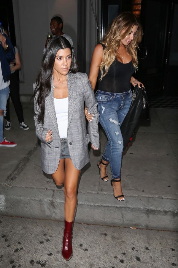 Świetna stylizacja na wieczorne wyjście. Kourtney Kardashian wyglądała genialnie