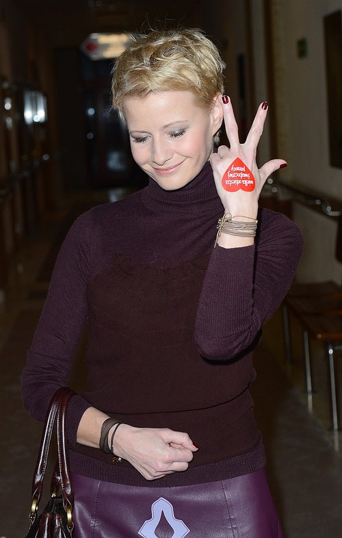 Kożuchowska patrzy na pięknego faceta, jak na WAZON Kożuchowska patrzy na pięknego faceta, jak na WAZON