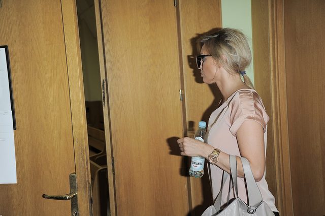 Izabela Adamczyk na rozprawie męża, Dariusza K. (FOTO)