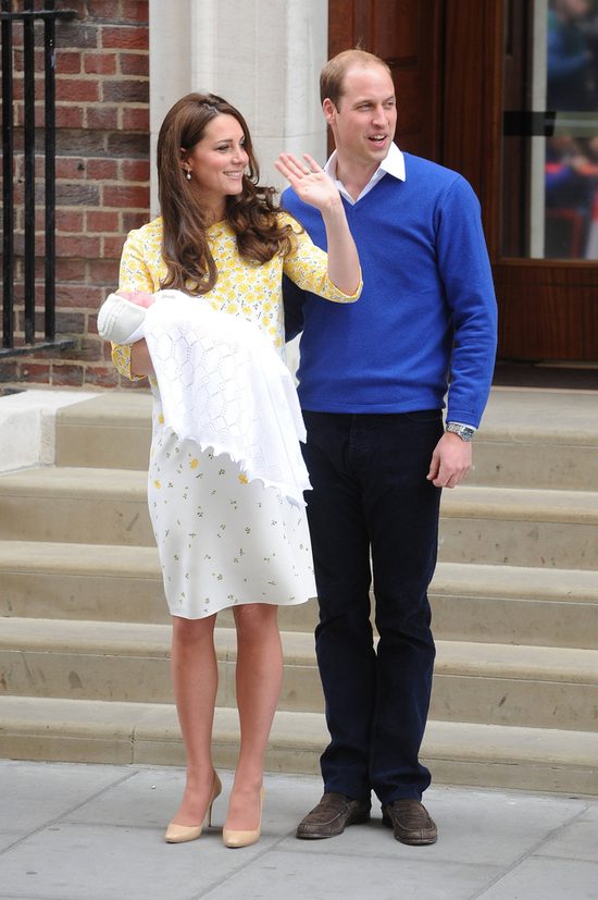 Księżniczka Charlotte z księciem Jerzym na pierwszym zdjęciu