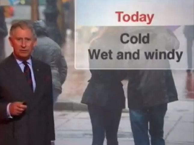 Książę Karol i księżna Kamila w roli pogodynek (WIDEO) Książę Karol i księżna Kamila w roli pogodynek (WIDEO)