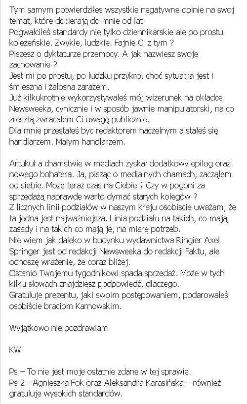 AFERA! Wojewódzki wściekły na Lisa: Stałeś się handlarzem...