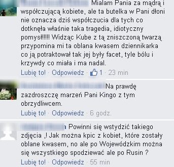 Kinga Rusin oblała kwasem Kubę Wojewódzkiego Kinga Rusin oblała kwasem Kubę Wojewódzkiego
