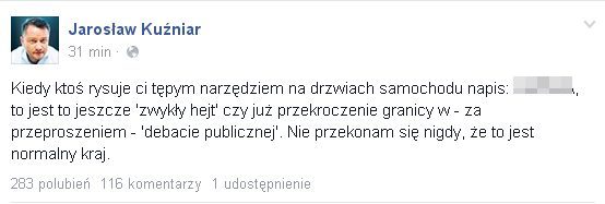 Jarosław Kuźniar: Kiedy ktoś rysuje ci tępym narzędziem...