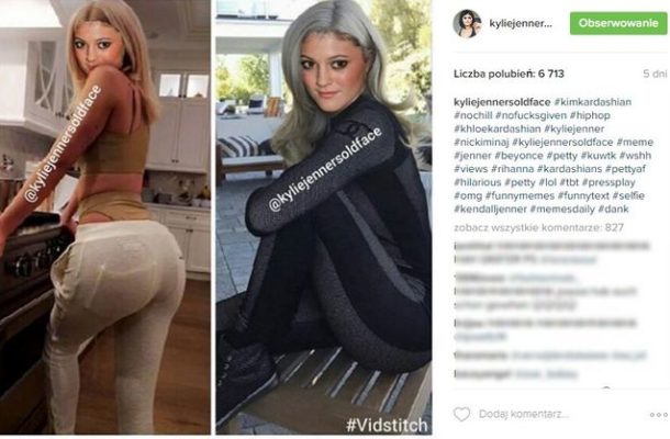 HIT! Stare fotki Kylie Jenner wklejane do nowych zdjęć robią furorę na Insta