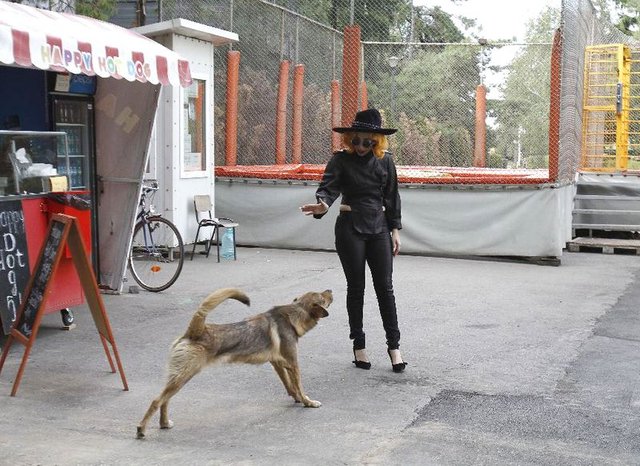 Lady Gaga karmi pupila popcornem (FOTO)