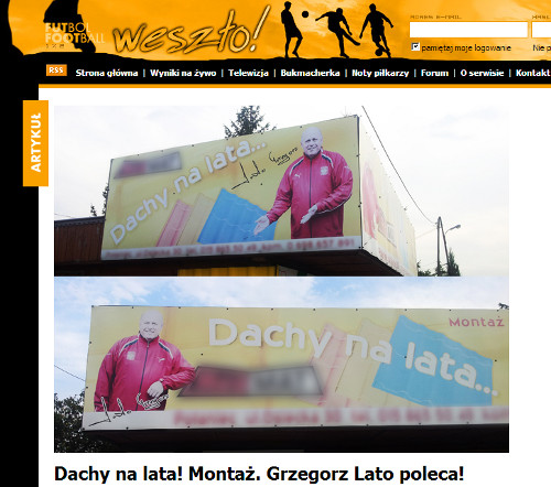 Czy Grzegorz Lato zna się na dachach?