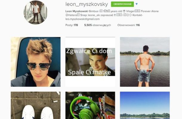 Syn Steczkowskiej wrzucił na Instagram kontrowersyjną fotkę