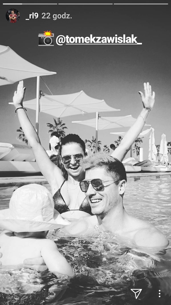 Sylwester Lewandowskich musiał być spokojny - co Lewa robiła rano? (Instagram)