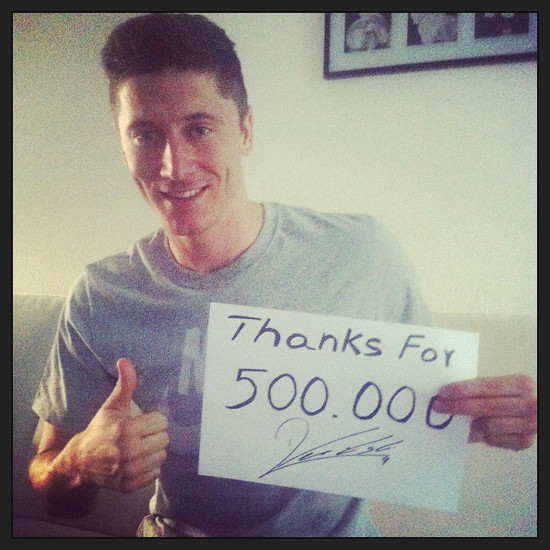 Robert Lewandowski mistrzem Facebooka (FOTO) Robert Lewandowski mistrzem Facebooka (FOTO)