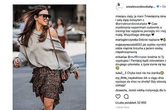 Wpadka! Anna Lewandowska zapomniała założyć BIELIZNY (Instagram)