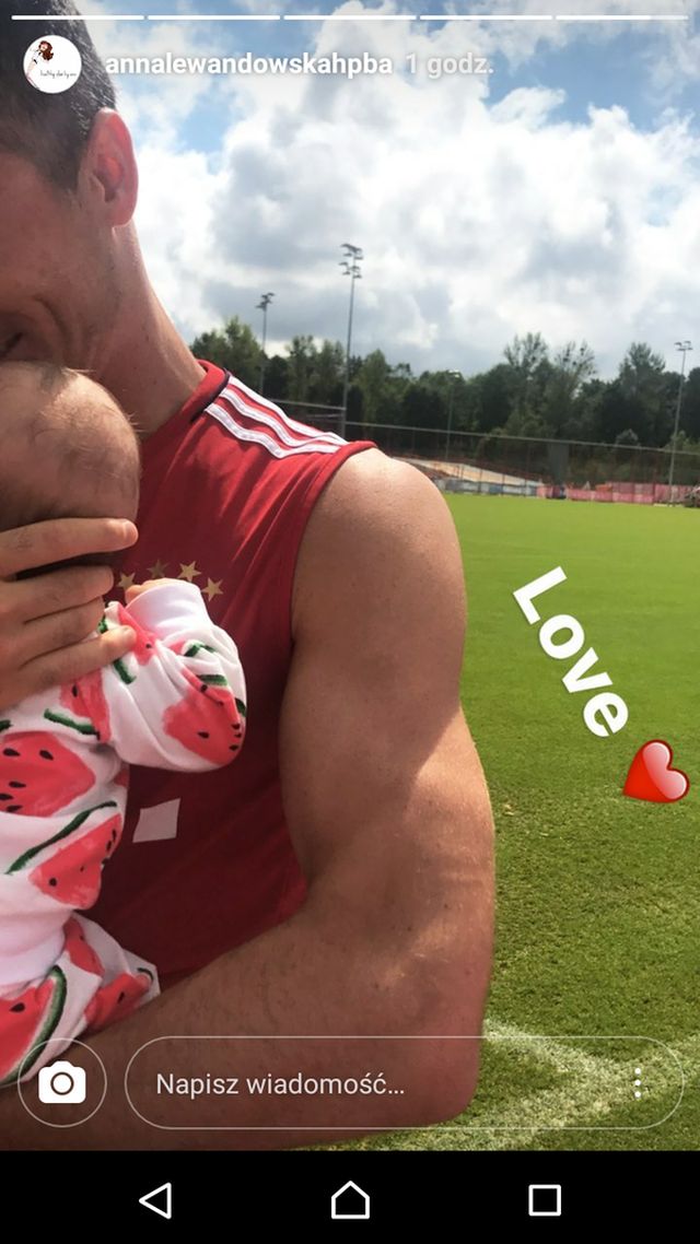 Przesłodkie zdjęcie Lewandowskiego z córką