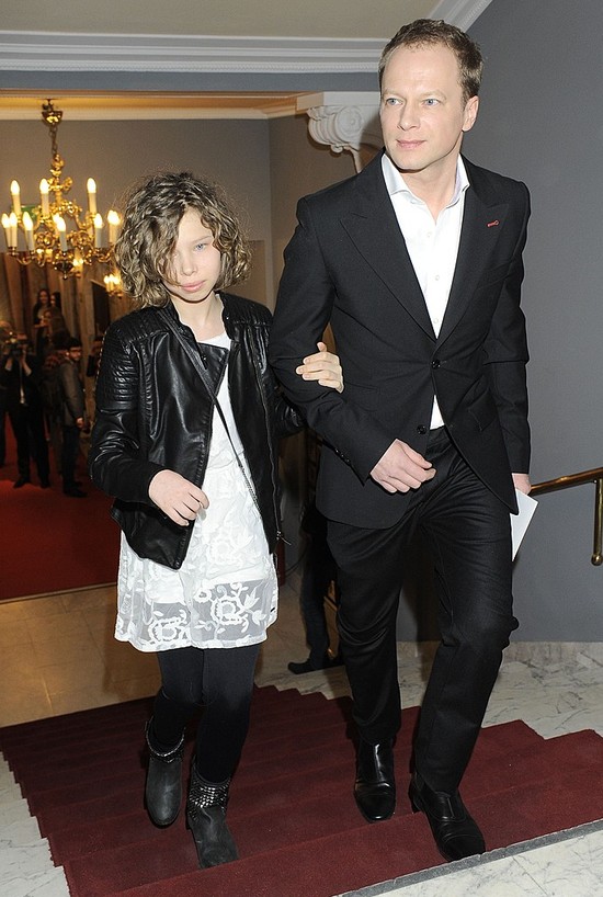 Maciej Stuhr z córką na rozdaniu Orłów (FOTO)