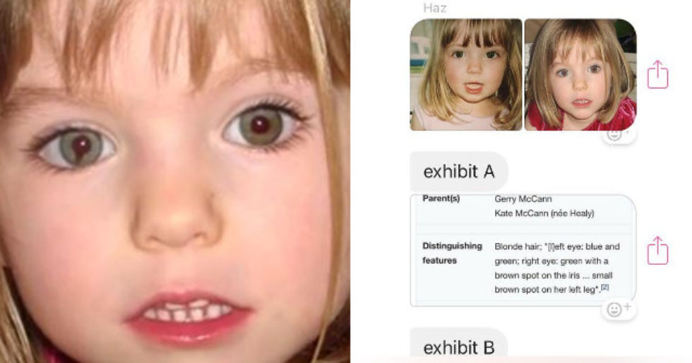 Ta dziewczyna myślała, że jest zaginioną Madeleine McCann? Ta dziewczyna myślała, że jest zaginioną Madeleine McCann?
