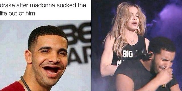 Madonna wysysa życie z Drake'a - internauci szaleją 