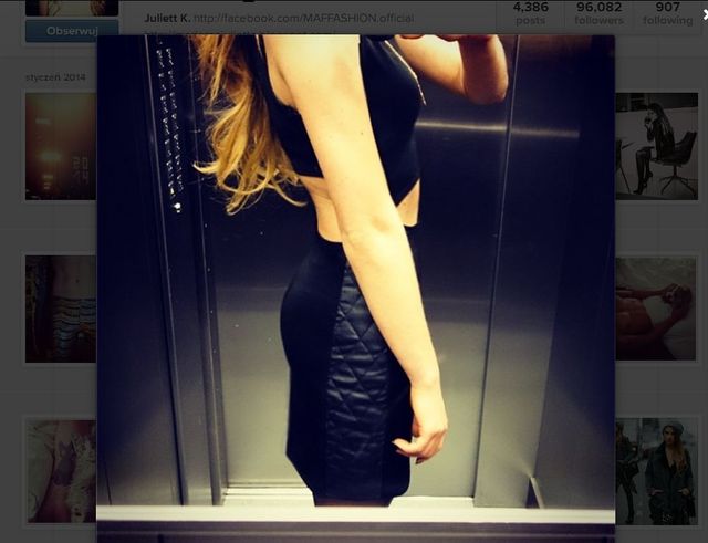 Chciała pokazać legginsy czy pochwalić się brzuchem? (FOTO)