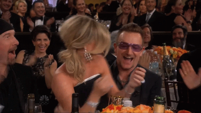 Najciekawsze momenty Złotych Globów - GIFy