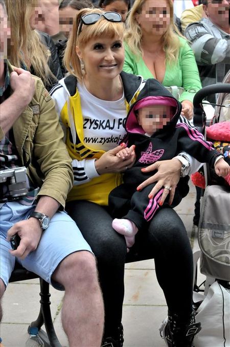 Jak Skrzynecka dopingowała męża na zawodach (FOTO)