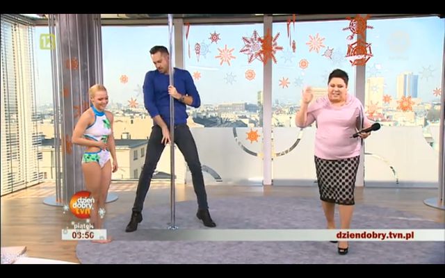 Hit! Marcin Prokop tańczy na rurze (VIDEO) Hit! Marcin Prokop tańczy na rurze (VIDEO)