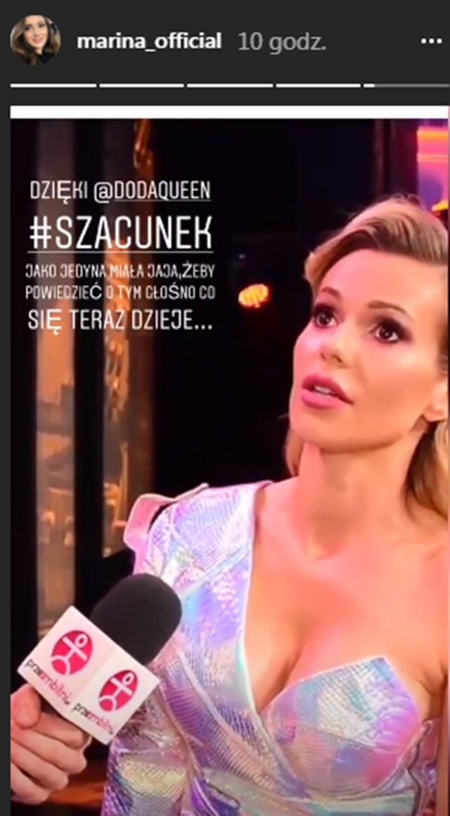Doda hipokrytką?! Marina zabiera głos w sprawie przemówienia DODY!