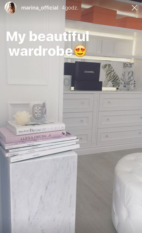 Marina pokazała garderobę! Ładniejsza niż ta Kim Kardashian!