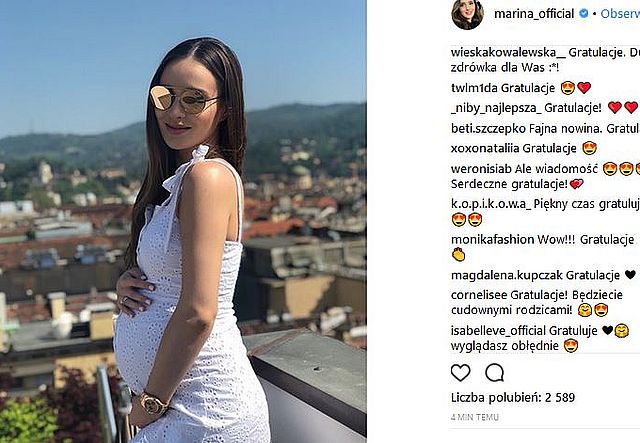 Marina jest W CIĄŻY! Pokazała BRZUSZEK