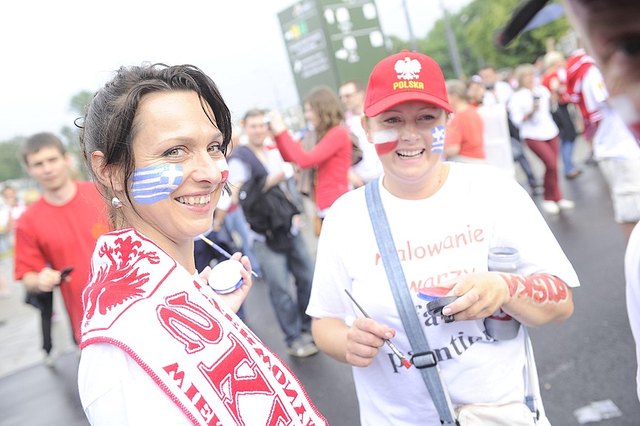 Mecz Polska-Grecja, pierwsze zdjęcia z trybun (FOTO)