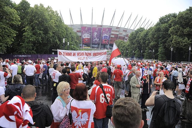 Mecz Polska-Grecja, pierwsze zdjęcia z trybun (FOTO)