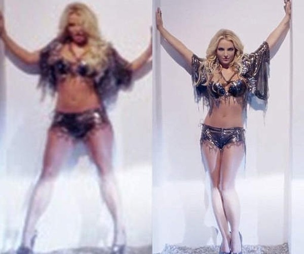 Jak bardzo wyretuszowano Britney w teledysku Work B*tch? (FO