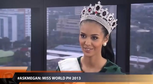 Oto Miss World 2013: Megan Young, Miss Filipin Oto Miss World 2013: Megan Young, Miss Filipin