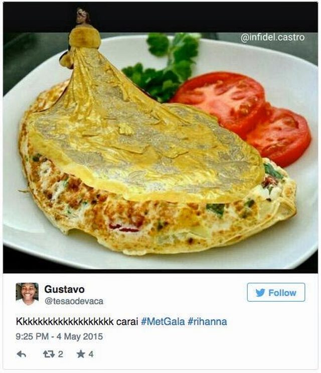 Kreacja Rihanny hitem memów po gali MET 2015 (FOTO)