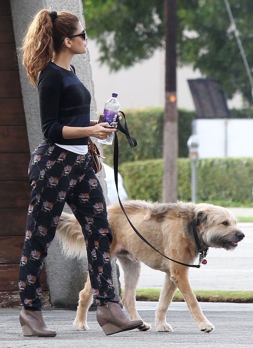 Eva Mendes z psem Ryana Goslinga