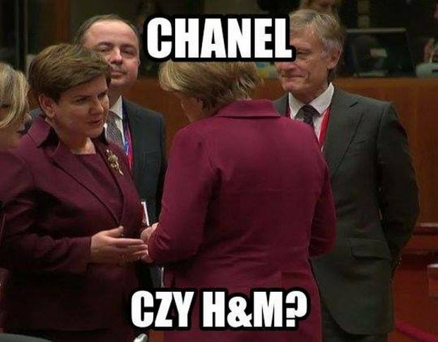 Szydło i Merkel w Brukseli w podobnych garsonkach (MEMY)