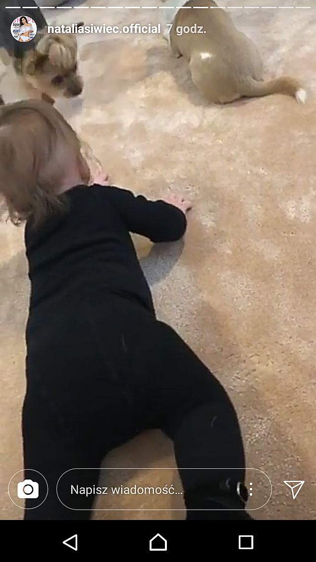 Mia już uczy się raczkować! Natalia Siwiec pokazała nagranie z córką (Instagram)