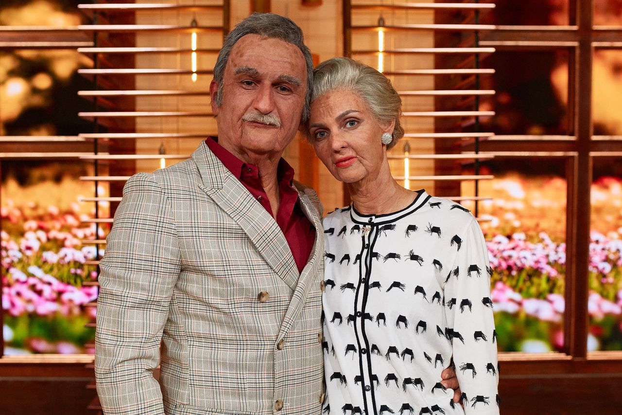 Michał Koterski i Marcela Leszczak zobaczyli, jak będą wyglądać za 50 lat (ZDJĘC