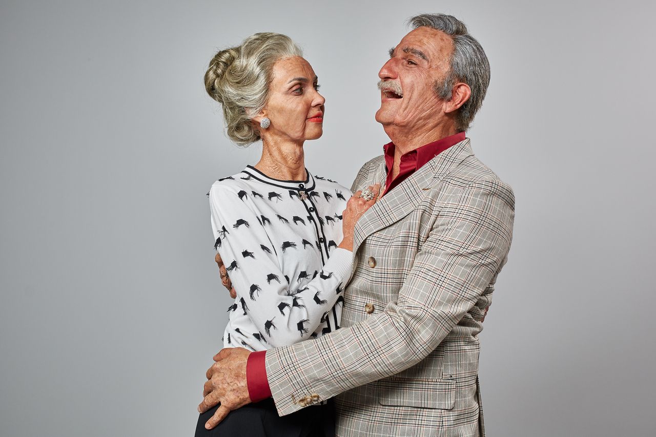 Michał Koterski i Marcela Leszczak zobaczyli, jak będą wyglądać za 50 lat (ZDJĘC