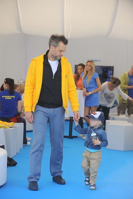 Michał Żebrowski - fajny tato! (FOTO)