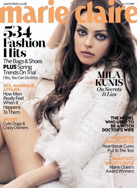 Co za różnica! Mila Kunis pozuje dla Marie Claire (FOTO)