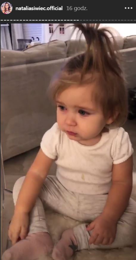 Natalia Siwiec nagrała film z przeziębioną Mią. Dziewczyna wygląda na chorą